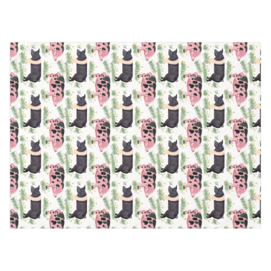 Oude spot varkensdeken tafelkleed (Voorkant (Horizontaal))