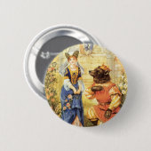 Oude Sprookje, Belle en het Beest Ronde Button 5,7 Cm (Voorkant /achterkant)