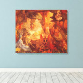 Oude Sprookje De Gevangengenomen Robin door Fitzge Canvas Afdruk (Insitu (Houten vloer))
