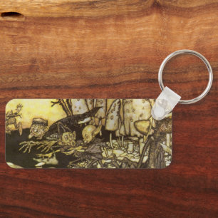 Oude Sprookje, Groep Arbeiders door Rackham Sleutelhanger