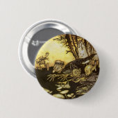 Oude Sprookje, Ploeg Arbeiders door Rackham Ronde Button 5,7 Cm (Voorkant /achterkant)