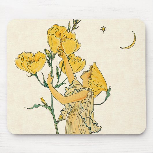 Oude Sprookje, Teunisbloem, Walter Crane Muismat (Voorkant)