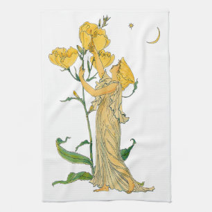 Oude Sprookje, Teunisbloem, Walter Crane Theedoek