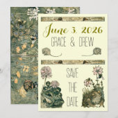 Oude Sprookjesbos Bewaar de Datum Kaart (Voorkant / Achterkant)