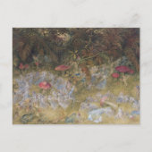 Oude sprookjesringen en paddestoelen ansichtkaart briefkaart (Voorkant)