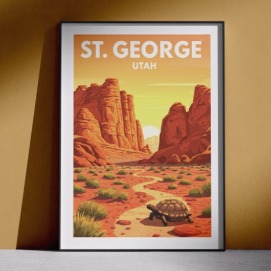Oude St. George Utah Poster