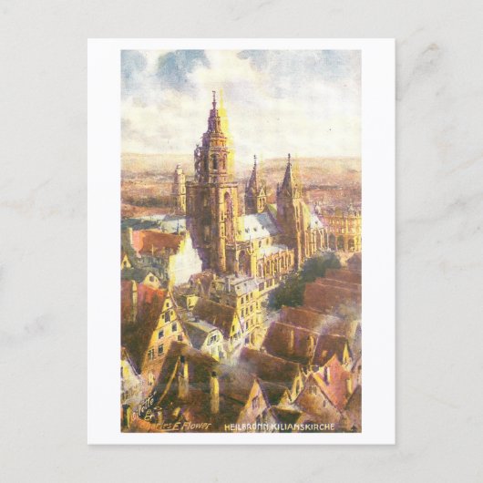 Oude St. Kiliankerk, Heilbronn Briefkaart (Voorkant)