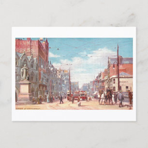 Oude St. Mary's Street, Cardiff, Wales Briefkaart
