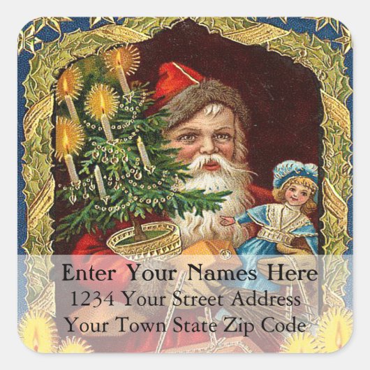 Oude St. Nick Adres Label (Voorkant)