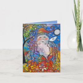 Oude St. Nick Kerstkaart Feestdagen Kaart