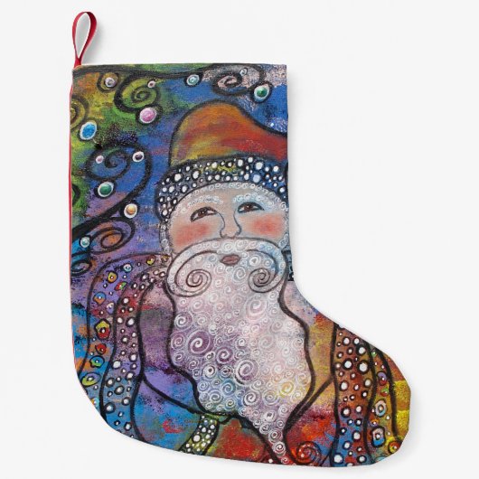 Oude St. Nick Kerstmis Stocking Kleine Kerstsok (Voorkant)