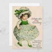 Oude St. Patrick's Day Feestdagenkaart (Voorkant / Achterkant)