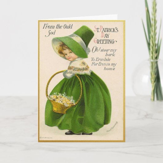 Oude St. Patrick's Day kaart (Voorkant)