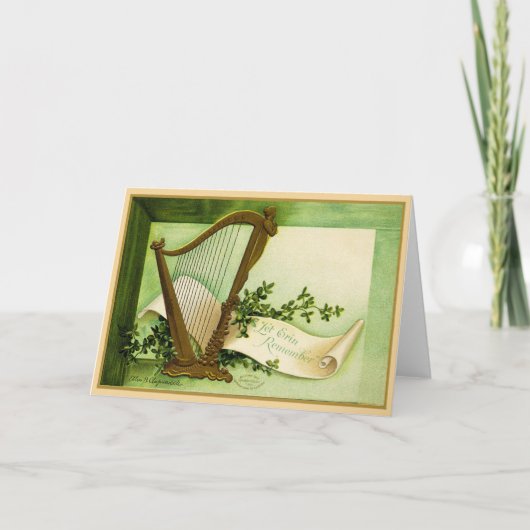 Oude St. Patrick's Day kaart (Voorkant)