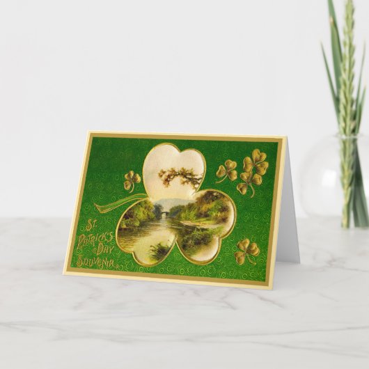 Oude St. Patrick's Day kaart (Voorkant)