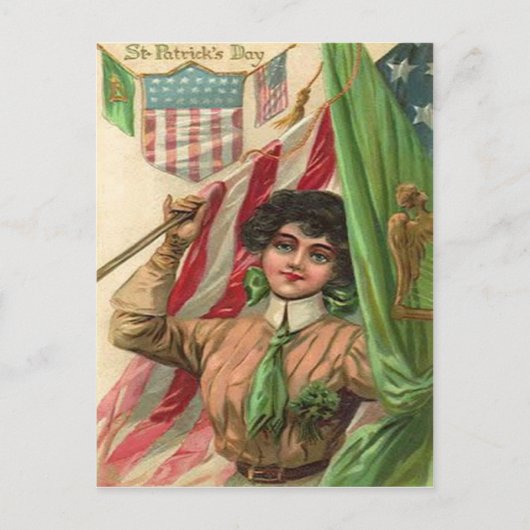 Oude St. Patrick's Day kaart (Voorkant)