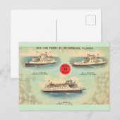 Oude St. Petersburg Veerboten Ansichtkaart Briefkaart (Voorkant / Achterkant)