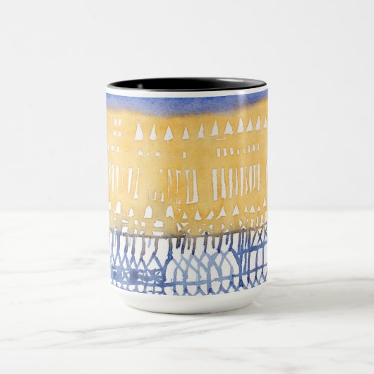 Oude stad (1928) van Paul Klee Mok (Midden)