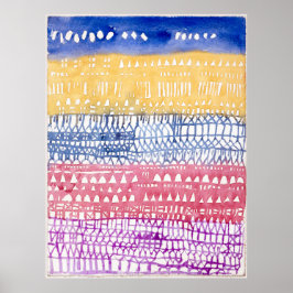 Oude stad (1928) van Paul Klee Poster