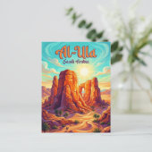 Oude Stad Al-Ula Saudi-Arabië Briefkaart (Staand voorkant)