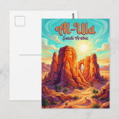 Oude Stad Al-Ula Saudi-Arabië Briefkaart (Voorkant / Achterkant)