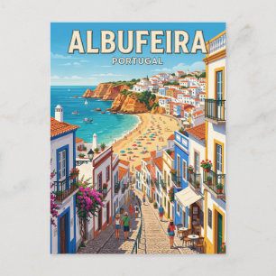 Oude Stad Albufeira Portugal Briefkaart