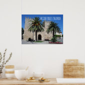 Oude stad Alcudia scène Majorca Mallorca Spanje Poster (Keuken)