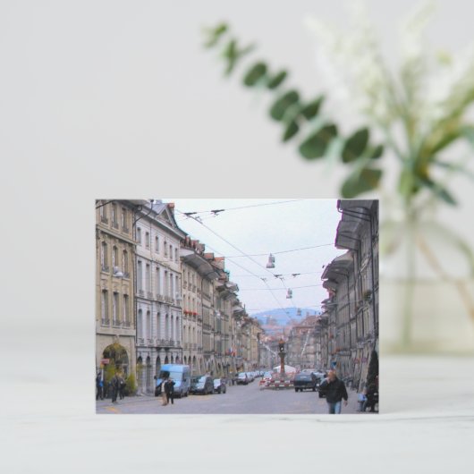 Oude stad Berne - Hoofdwinkelstraat Briefkaart (Staand voorkant)