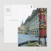 Oude stad Berne - Verdekte fontein Briefkaart (Voorkant / Achterkant)