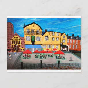 Oude stad briefkaart