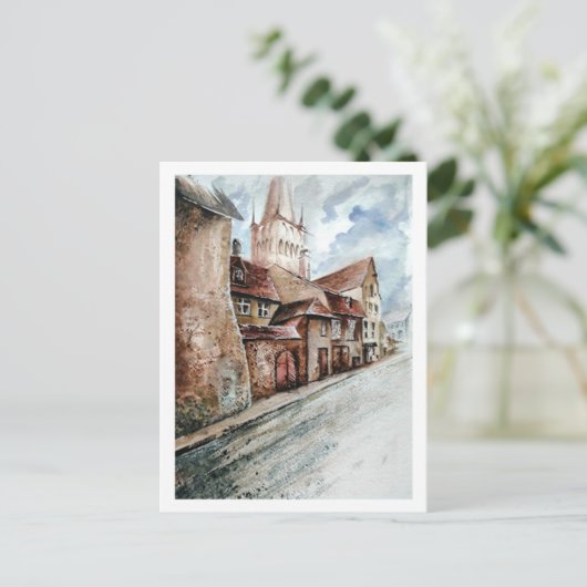 Oude Stad Briefkaart (Staand voorkant)