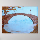 Oude Stad Brug Poster (Voorkant)