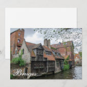 Oude stad Brugge in België (Voorkant / Achterkant)