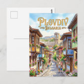 Oude Stad Bulgarije Briefkaart (Voorkant / Achterkant)