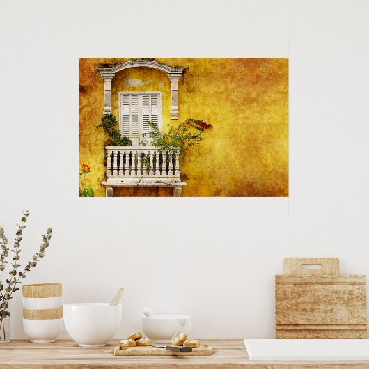 Oude Stad Cartagena Poster (Keuken)
