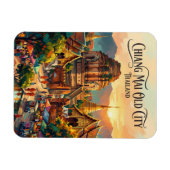 Oude Stad Chiang Mai Thailand Magneet (Horizontaal)
