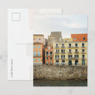 Oude Stad Corfu Venetiaanse Muur, Griekenland Briefkaart