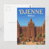 Oude Stad Djenné Mali Briefkaart (Voorkant / Achterkant)