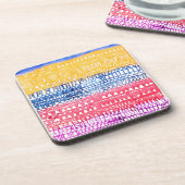 Oude stad door Paul Klee. Beverage Coaster Bier Onderzetter (Linkerzijde)