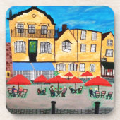 Oude stad drankjes onderzetter (Voorkant)