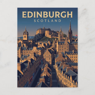 Oude Stad Edinburgh Schotland Briefkaart