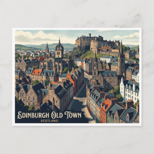 Oude Stad Edinburgh Schotland Briefkaart