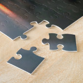 Oude stad en Belfry-toren 's nachts in Brugge Legpuzzel (Zijkant)