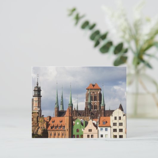 Oude stad Gdansk Briefkaart (Staand voorkant)