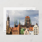 Oude stad Gdansk Briefkaart (Voorkant / Achterkant)