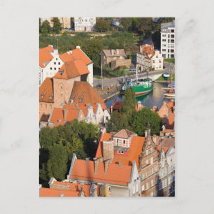 Oude stad Gdansk in Polen Briefkaart