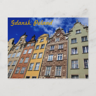 Oude stad Gdansk, Polen Briefkaart