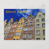 Oude stad Gdansk, Polen Briefkaart (Voorkant)