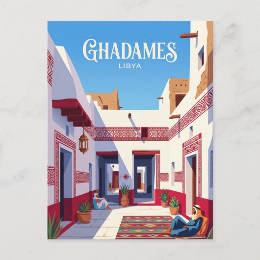 Oude Stad Ghadames Libië Briefkaart (Voorkant)