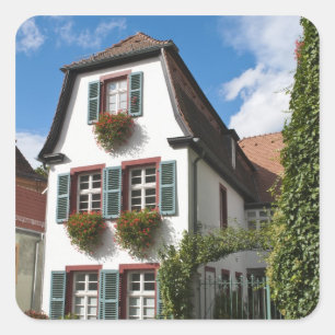 Oude Stad Heidelberg, Duitsland Vierkante Sticker
